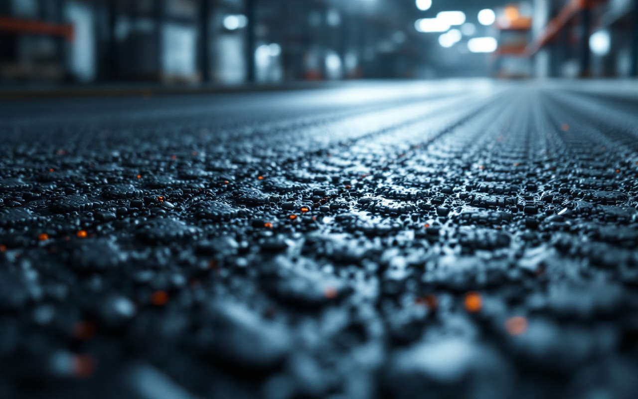 Image illustrant des intercalaires anti-dérapants pour la stabilité des charges, montrant des surfaces texturées dans un environnement d'entrepôt.